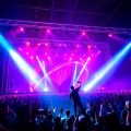 Concert cu artist renumit și public entuziast.